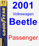 Passenger Wiper Blade for 2001 Volkswagen Beetle - Premium