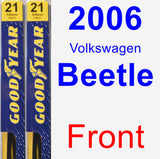 Front Wiper Blade Pack for 2006 Volkswagen Beetle - Premium