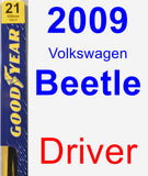 Driver Wiper Blade for 2009 Volkswagen Beetle - Premium