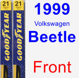 Front Wiper Blade Pack for 1999 Volkswagen Beetle - Premium