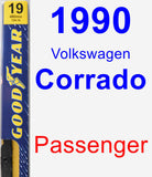 Passenger Wiper Blade for 1990 Volkswagen Corrado - Premium