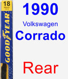 Rear Wiper Blade for 1990 Volkswagen Corrado - Premium