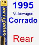 Rear Wiper Blade for 1995 Volkswagen Corrado - Premium