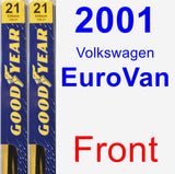 Front Wiper Blade Pack for 2001 Volkswagen EuroVan - Premium