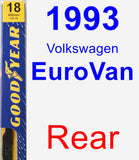 Rear Wiper Blade for 1993 Volkswagen EuroVan - Premium