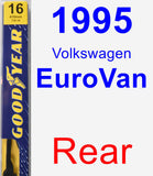 Rear Wiper Blade for 1995 Volkswagen EuroVan - Premium