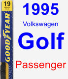 Passenger Wiper Blade for 1995 Volkswagen Golf - Premium