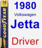 Driver Wiper Blade for 1980 Volkswagen Jetta - Premium