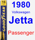 Passenger Wiper Blade for 1980 Volkswagen Jetta - Premium