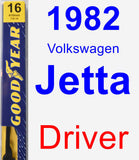 Driver Wiper Blade for 1982 Volkswagen Jetta - Premium