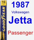 Passenger Wiper Blade for 1987 Volkswagen Jetta - Premium