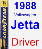 Driver Wiper Blade for 1988 Volkswagen Jetta - Premium