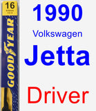 Driver Wiper Blade for 1990 Volkswagen Jetta - Premium