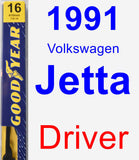 Driver Wiper Blade for 1991 Volkswagen Jetta - Premium