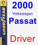 Driver Wiper Blade for 2000 Volkswagen Passat - Premium