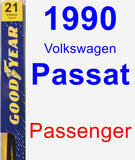 Passenger Wiper Blade for 1990 Volkswagen Passat - Premium