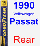 Rear Wiper Blade for 1990 Volkswagen Passat - Premium