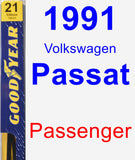 Passenger Wiper Blade for 1991 Volkswagen Passat - Premium