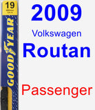 Passenger Wiper Blade for 2009 Volkswagen Routan - Premium