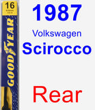 Rear Wiper Blade for 1987 Volkswagen Scirocco - Premium