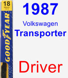 Driver Wiper Blade for 1987 Volkswagen Transporter - Premium