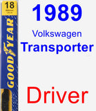 Driver Wiper Blade for 1989 Volkswagen Transporter - Premium