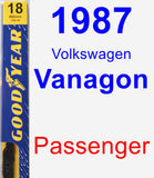 Passenger Wiper Blade for 1987 Volkswagen Vanagon - Premium