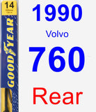 Rear Wiper Blade for 1990 Volvo 760 - Premium