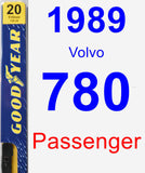 Passenger Wiper Blade for 1989 Volvo 780 - Premium