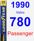 Passenger Wiper Blade for 1990 Volvo 780 - Premium