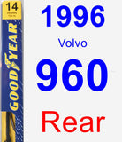 Rear Wiper Blade for 1996 Volvo 960 - Premium