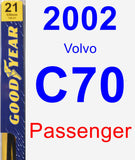 Passenger Wiper Blade for 2002 Volvo C70 - Premium