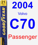 Passenger Wiper Blade for 2004 Volvo C70 - Premium