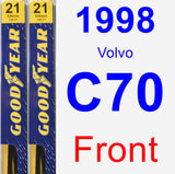 Front Wiper Blade Pack for 1998 Volvo C70 - Premium