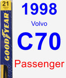 Passenger Wiper Blade for 1998 Volvo C70 - Premium