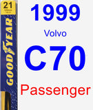 Passenger Wiper Blade for 1999 Volvo C70 - Premium