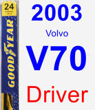 Driver Wiper Blade for 2003 Volvo V70 - Premium