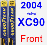 Front Wiper Blade Pack for 2004 Volvo XC90 - Premium