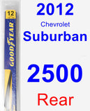 Rear Wiper Blade for 2012 Chevrolet Suburban 2500 - Rear