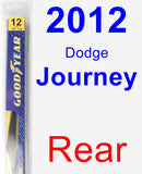 Rear Wiper Blade for 2012 Dodge Journey - Rear