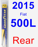 Rear Wiper Blade for 2015 Fiat 500L - Rear