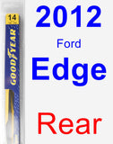 Rear Wiper Blade for 2012 Ford Edge - Rear