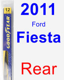 Rear Wiper Blade for 2011 Ford Fiesta - Rear