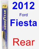 Rear Wiper Blade for 2012 Ford Fiesta - Rear