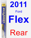 Rear Wiper Blade for 2011 Ford Flex - Rear