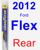 Rear Wiper Blade for 2012 Ford Flex - Rear
