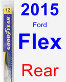 Rear Wiper Blade for 2015 Ford Flex - Rear
