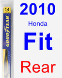 Rear Wiper Blade for 2010 Honda Fit - Rear
