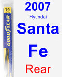 Rear Wiper Blade for 2007 Hyundai Santa Fe - Rear