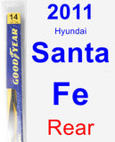 Rear Wiper Blade for 2011 Hyundai Santa Fe - Rear